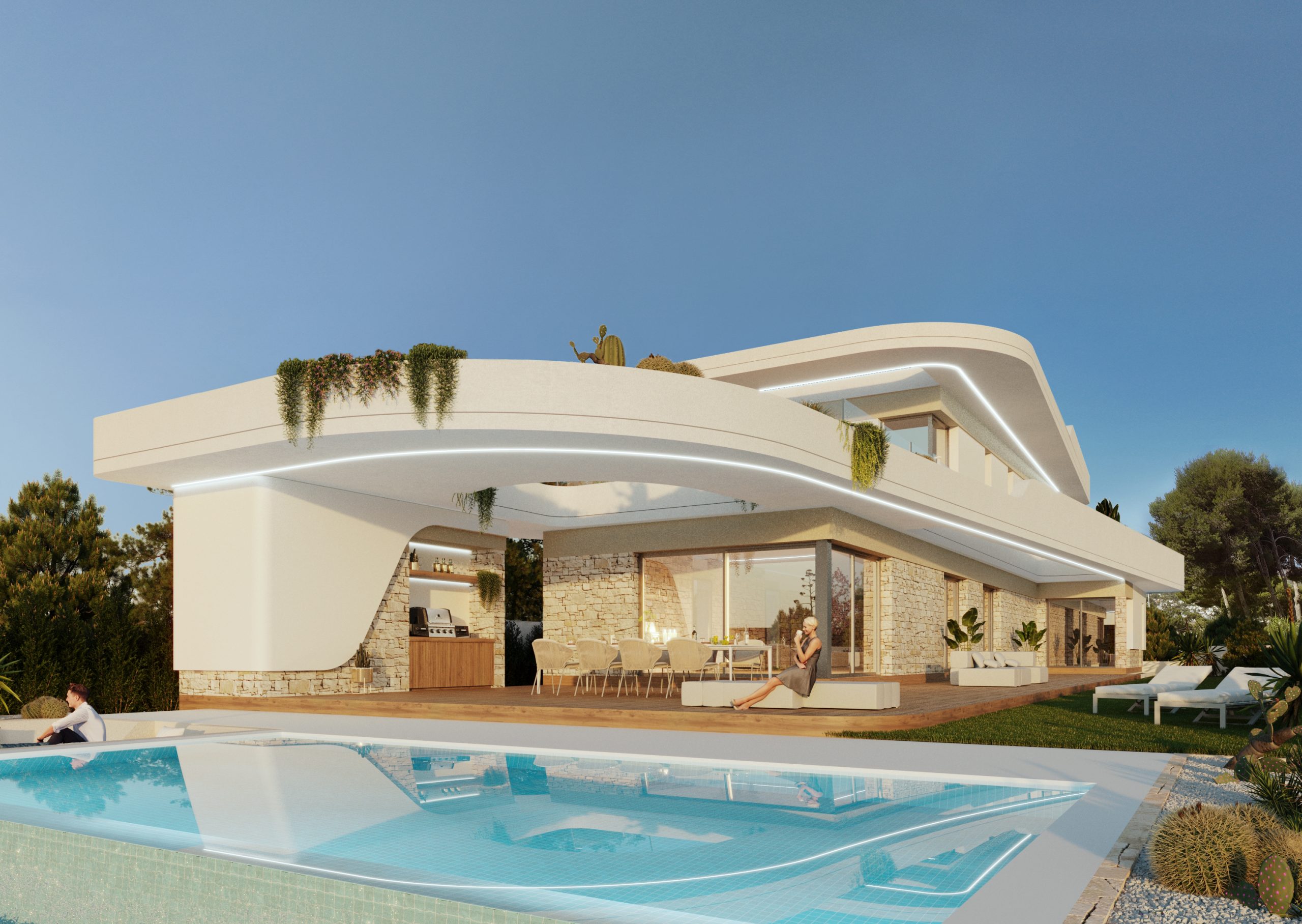 Stunning 5 bedroom modern villa in Moraira